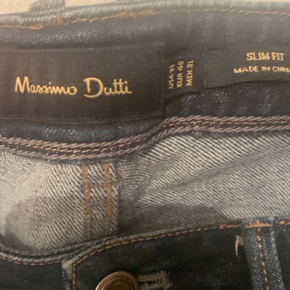 Extremely Elegant Dark Blue Slim Jeans from Massimo Duti SZ 31 🔥 - Picture 3 of 8